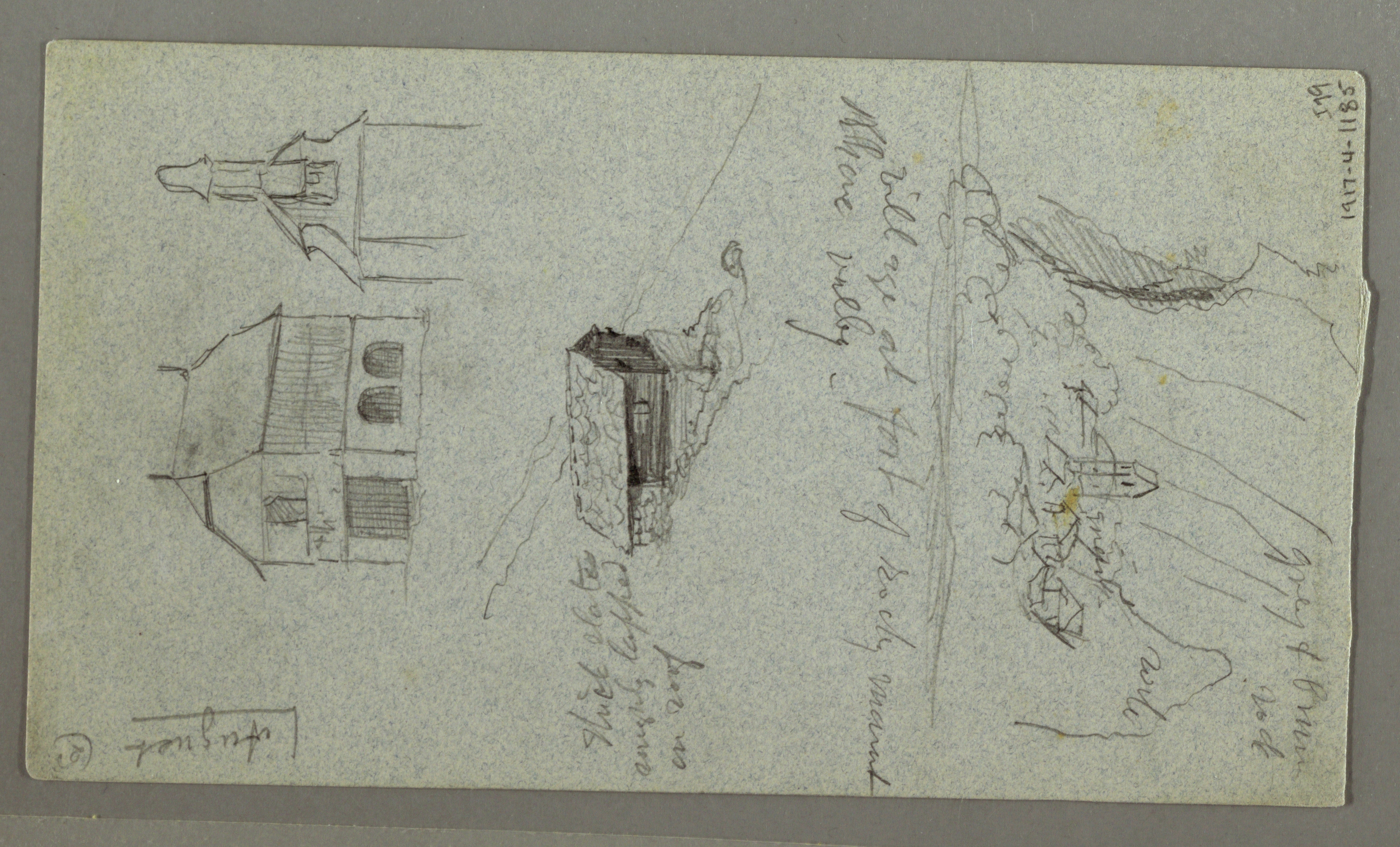 3789x2292 filedrawing, cascade, probably konigssee, bavaria - Cascade Drawing