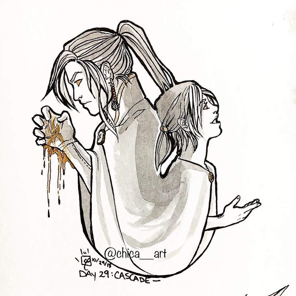 1024x1024 inktober cascade amino - Cascade Drawing