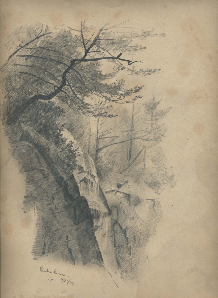 878x1200 rainbow cascade - Cascade Drawing