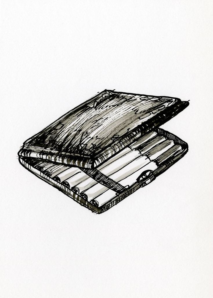 734x1026 filecigarette case - Case Drawing