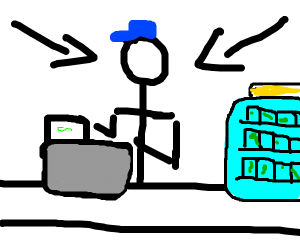 300x250 cashier drawing - Cashier Drawing