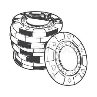 320x320 poker chips drawing daddy's funeral - Casino Drawing
