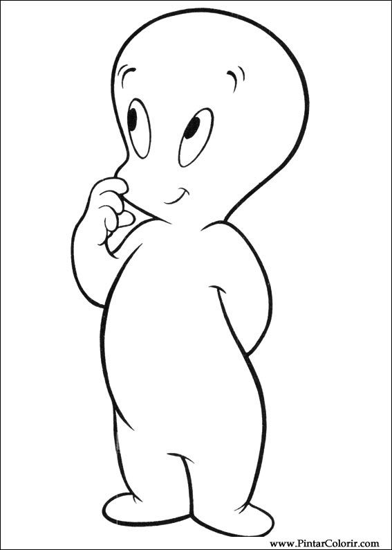 567x794 drawings to paint colour casper - Casper Drawing