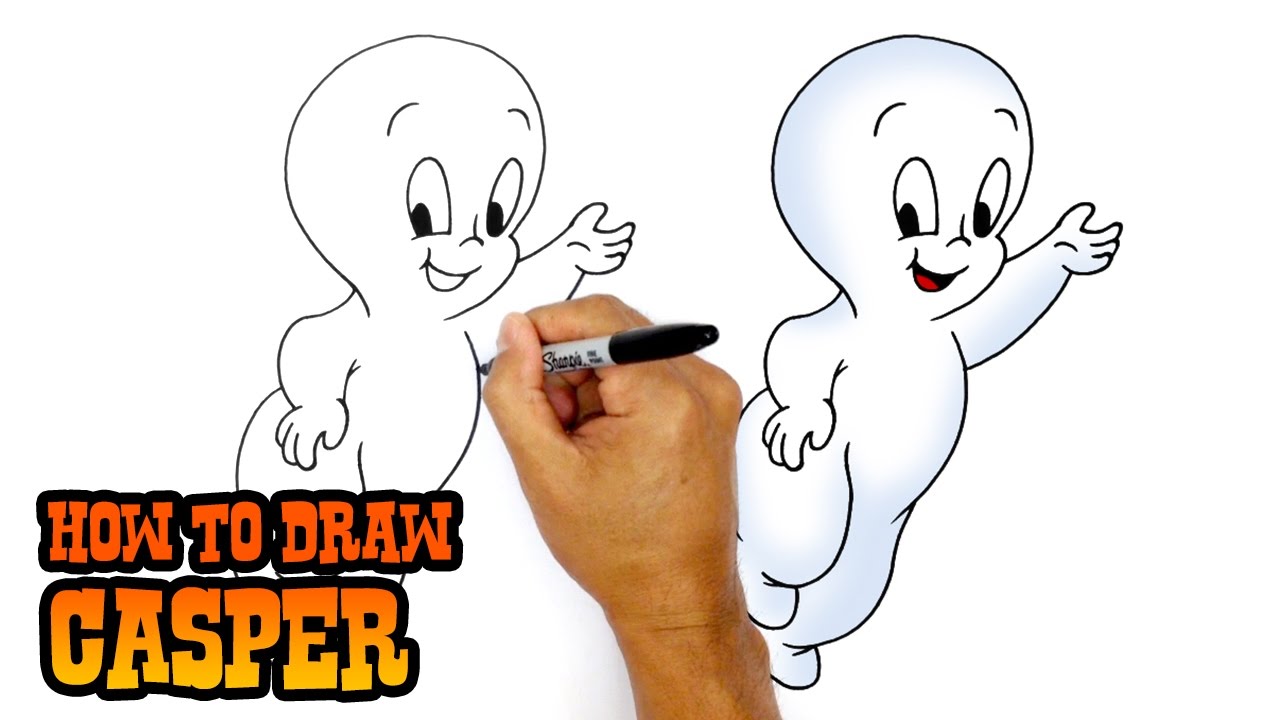 1280x720 how to draw casper drawing lesson - Casper Drawing