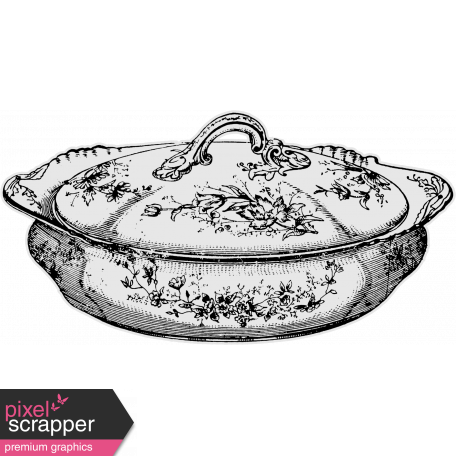 456x456 comfort food templates - Casserole Drawing