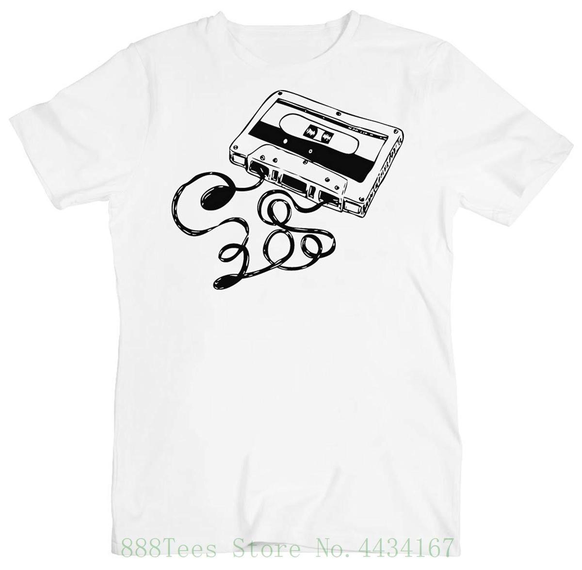 1200x1176 cassette and earphones drawing men's t shirt men tee shirt tops - Cassette Drawing