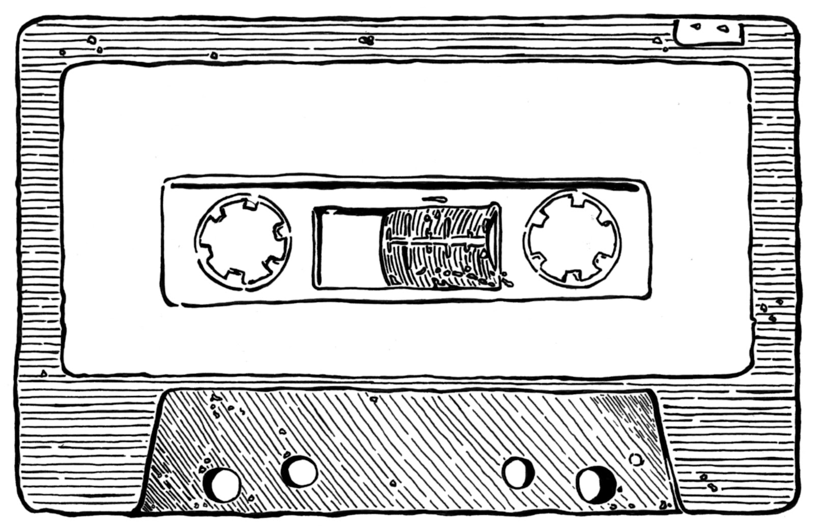 1600x1045 cassette drawing image drawing skill - Cassette Drawing
