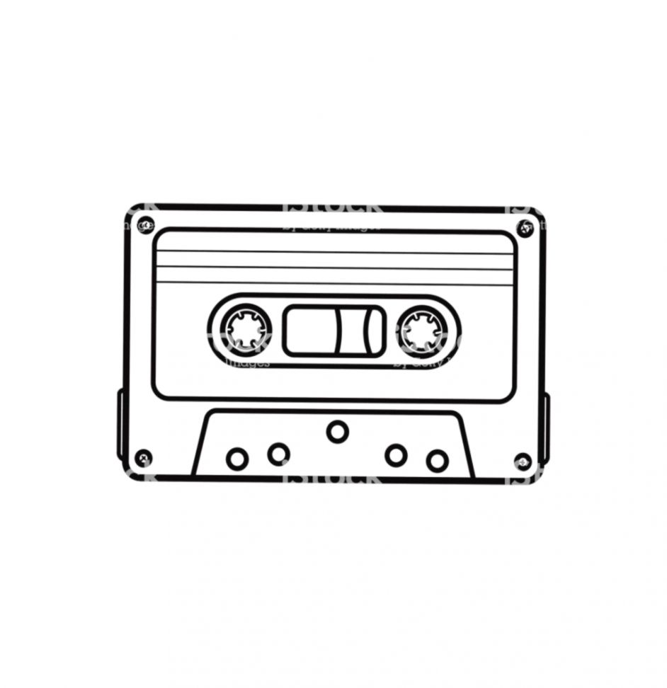 942x972 cassette tape drawing image wallpapers - Cassette Drawing.