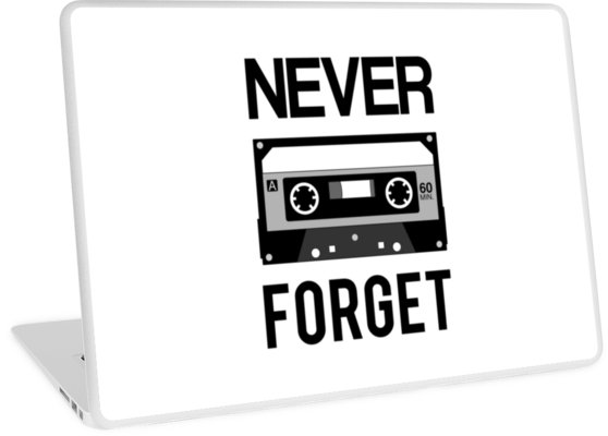 558x400 never forget cassette - Cassette Drawing