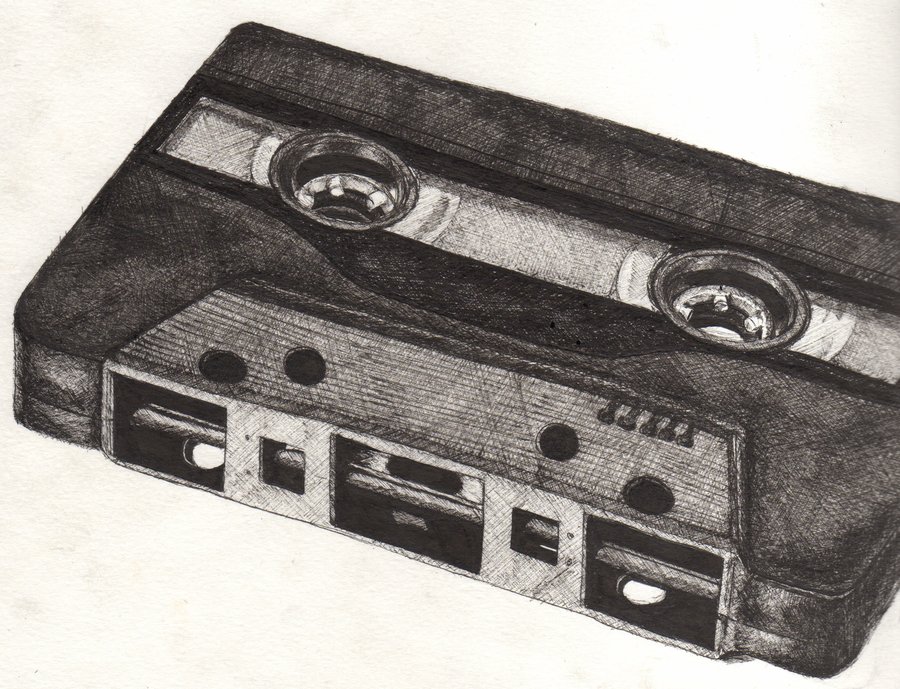 900x689 cassette tape drawing gtgt - Cassette Tape Drawing