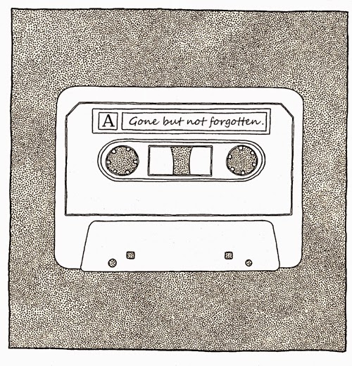 500x519 finished cassette tape rusty rocket portfolio of jez whitworth - Cassette Tape Drawing