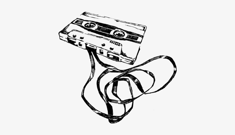 820x472 mixtape drawing mix tape clip art free library - Cassette Tape Drawing