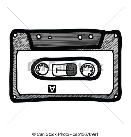 450x470 the abstract of cassette tape - Cassette Tape Drawing
