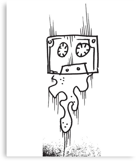 466x550 vintage cassette - Cassette Tape Drawing