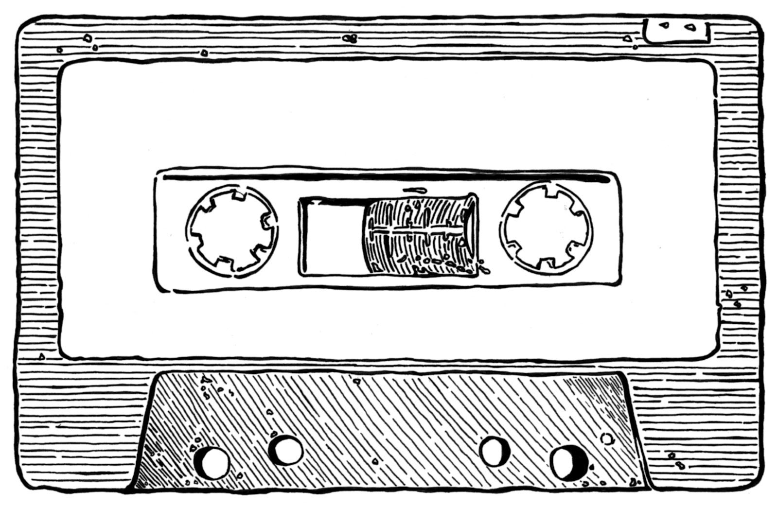 Кассета рисунок карандашом - Фото подборки 3