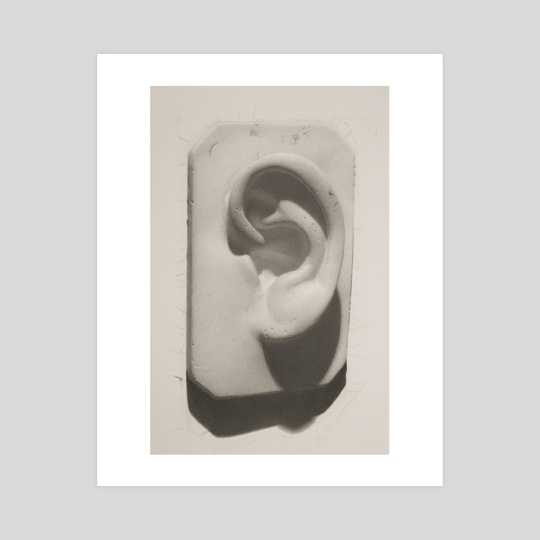 540x540 ear cast drawing, an art print - Cast Drawing
