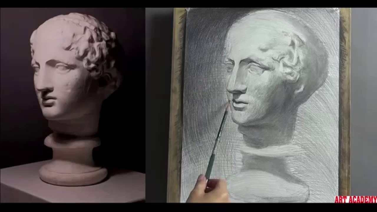 1280x720 plaster cast drawing tutorial - Cast Drawing