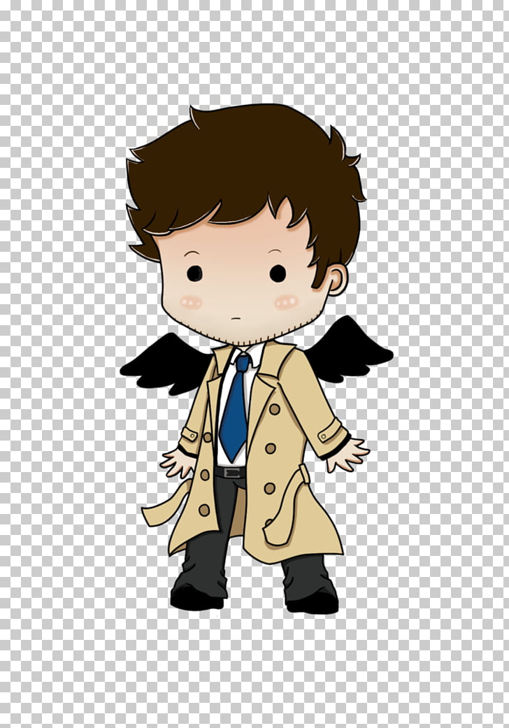 728x1041 castiel dean winchester sam winchester chibi drawing, chibi png - Castiel Cartoon Drawing