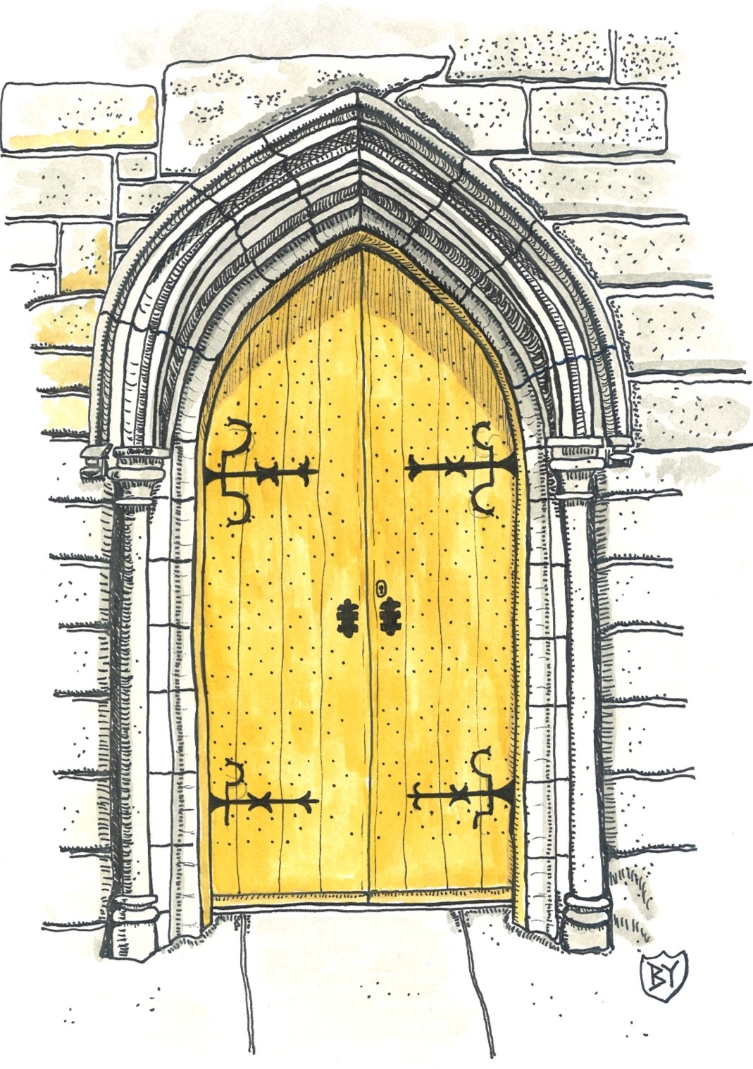 Дверь рисунок