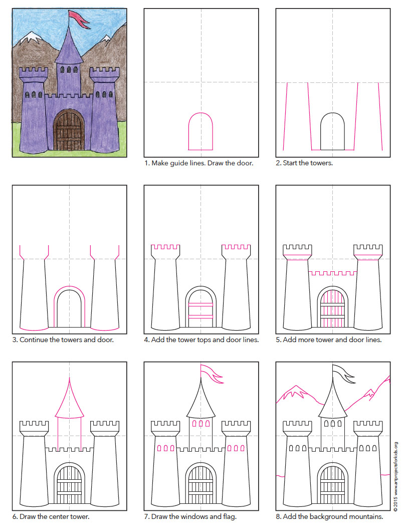 Castle Door Drawing at PaintingValley.com | Explore collection of ...