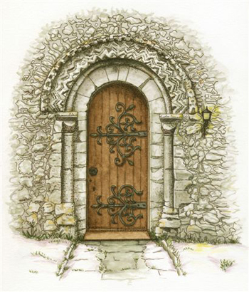 350x410 Pictures Of Castle Door Drawing - Castle Door Drawing