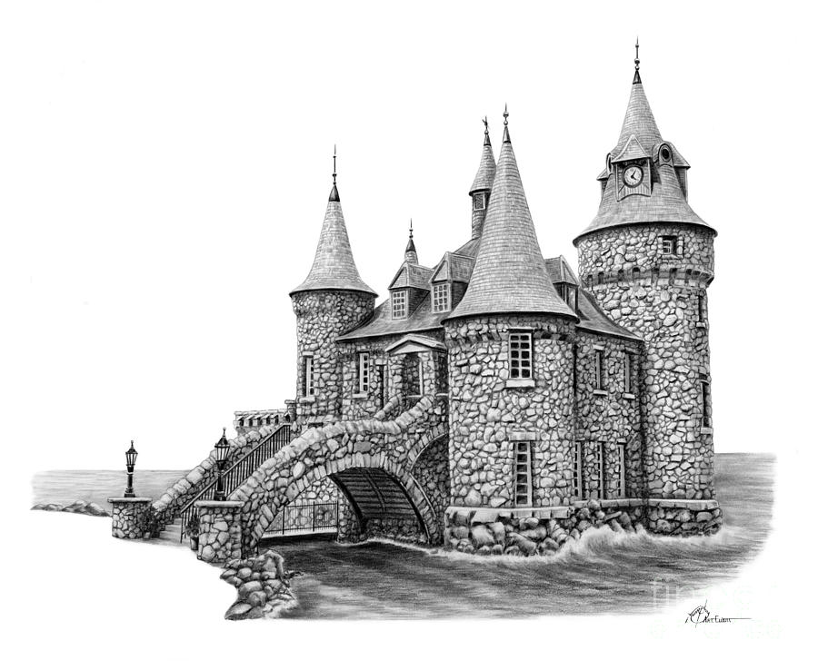 900x738 Playhouse Boldt Castle Drawing - Castle Drawing