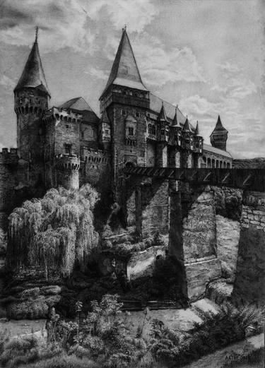 375x521 Corvin Castle Drawing - Castle Drawing