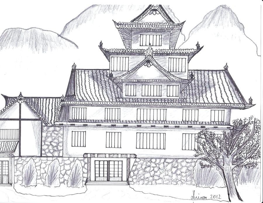 900x695 easy castle drawing princess castle coloring pages easy disney - Castle Drawing Easy