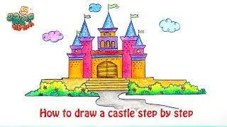 320x180 Drawing Of Castle Easy - Castle Drawing Easy