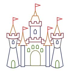 236x236 best castle drawing images castle sketch, disney castle - Castle Drawing Easy