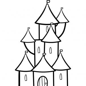 302x302 How To Draw How To Draw A Castle For Kids - Castle Drawing For Kids