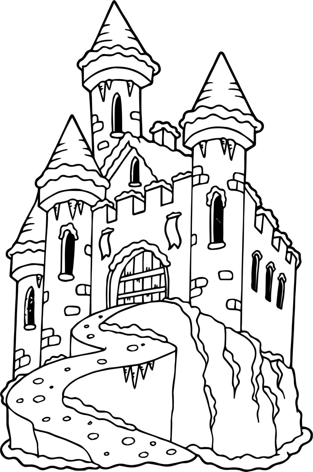 Castle Drawing For Kids at PaintingValley.com | Explore collection of