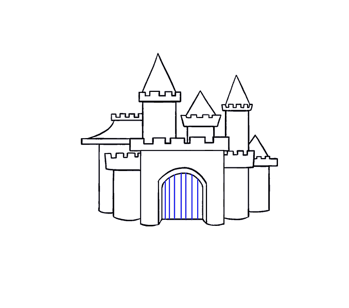 678x600 How To Draw A Cartoon Castle In A Few Easy Steps Easy Drawing Guides - Castle Drawing Images