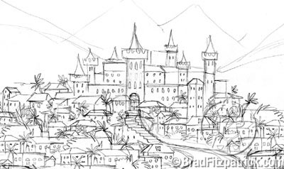 400x238 Old Castle - Castle Drawing Images