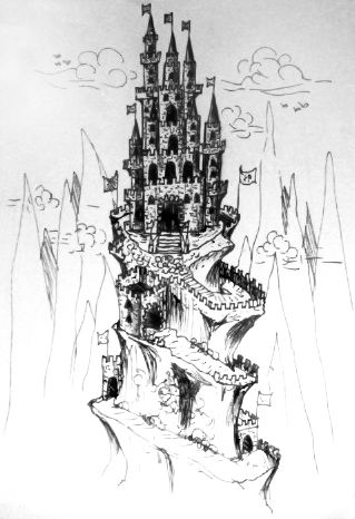 319x466 Hill Castle Picture - Castle Drawing Images