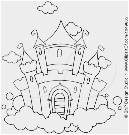 433x450 Outline Coloring Pages Pleasant Princess Castle Cartoon Outline - Castle Drawing Outline