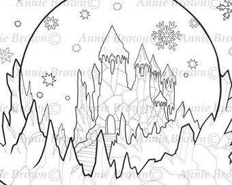 340x270 Castle Line Drawing Etsy - Castle Line Drawing
