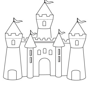 300x300 Drawn Castle Outline - Castle Outline Drawing