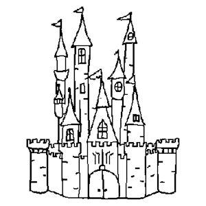 300x300 Huge Collection Of 'castle Outline Drawing' Download More Than - Castle Outline Drawing