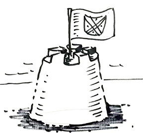 288x268 Huge Collection Of 'sand Castle Drawing' Download More Than - Castle Outline Drawing