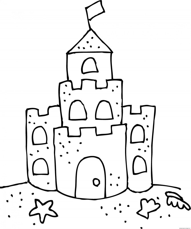 669x801 Photo To Outline Drawing Free Free Printable Castle Outline - Castle Outline Drawing