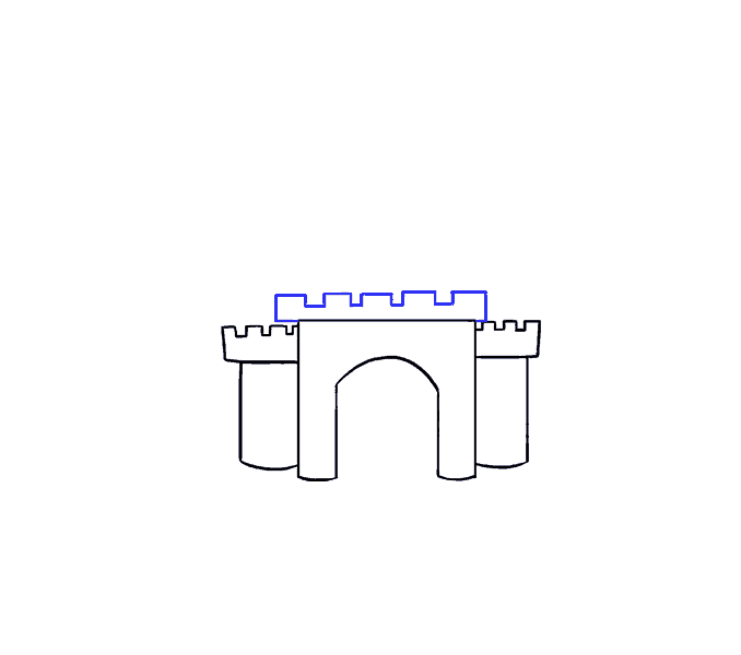 678x600 How To Draw A Castle Tower - Castle Tower Drawing