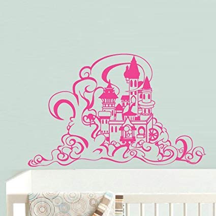 425x425 castle wall decals kids rooms castle wall art castle - Castle Wall Drawing