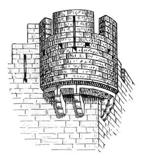 300x331 Castle Architecture - Castle Wall Drawing