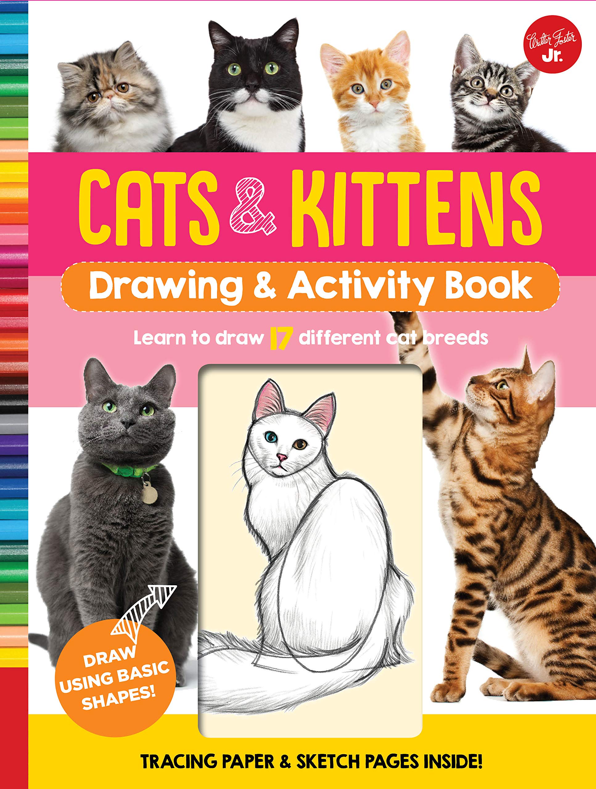 1933x2560 cats kittens drawing activity book learn to draw different - Cat And Kitten Drawing