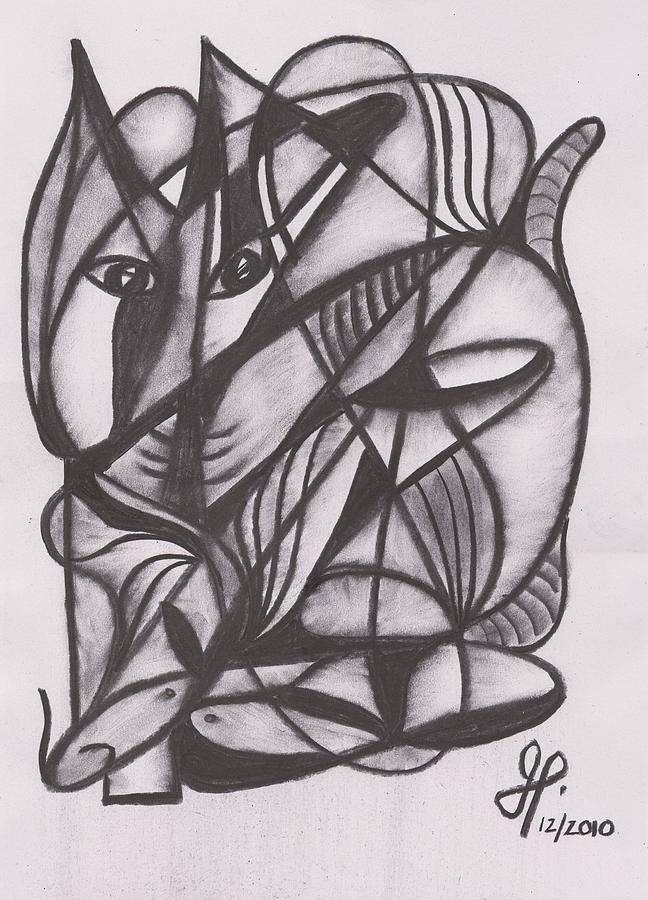 648x900 Cat And Mouse Drawing - Cat And Mouse Drawing