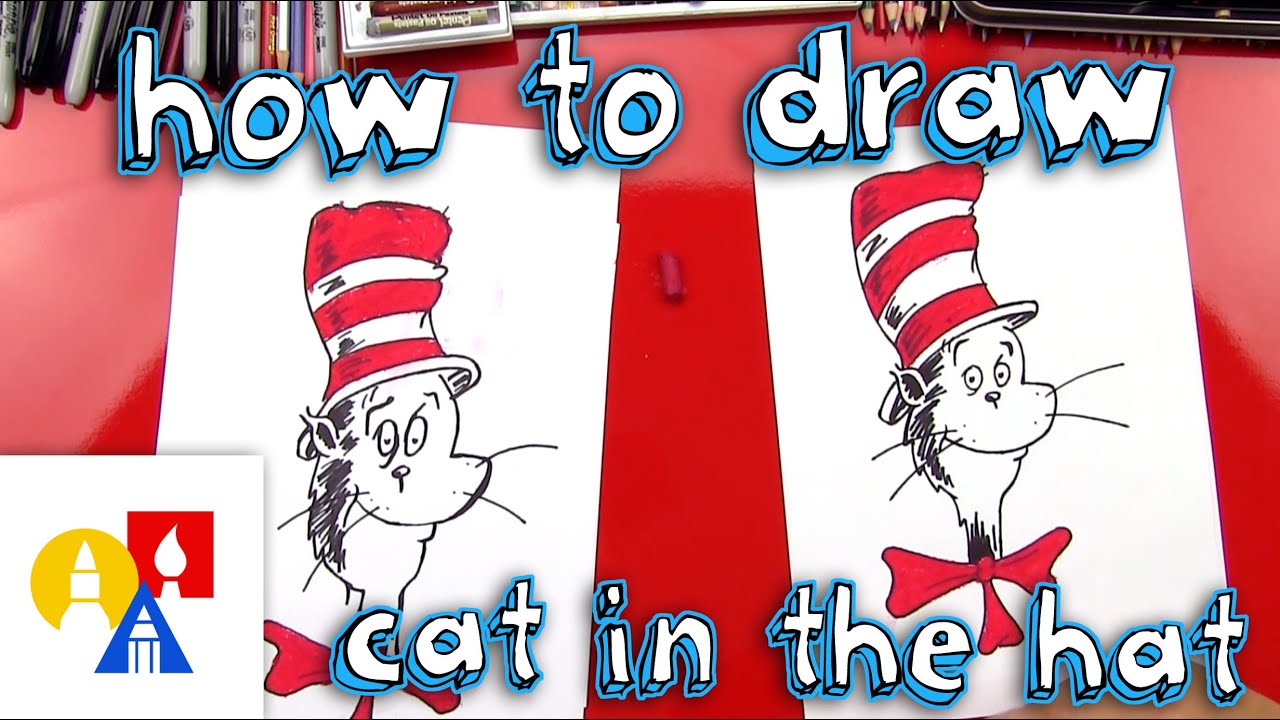 1280x720 How To Draw The Cat In The Hat - Cat And The Hat Drawing