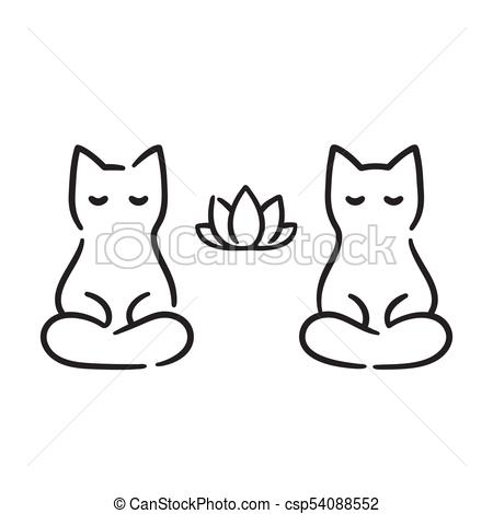 450x470 zen cats drawing zen cats cartoon drawing cute funny cats - Cat Cartoon Drawing