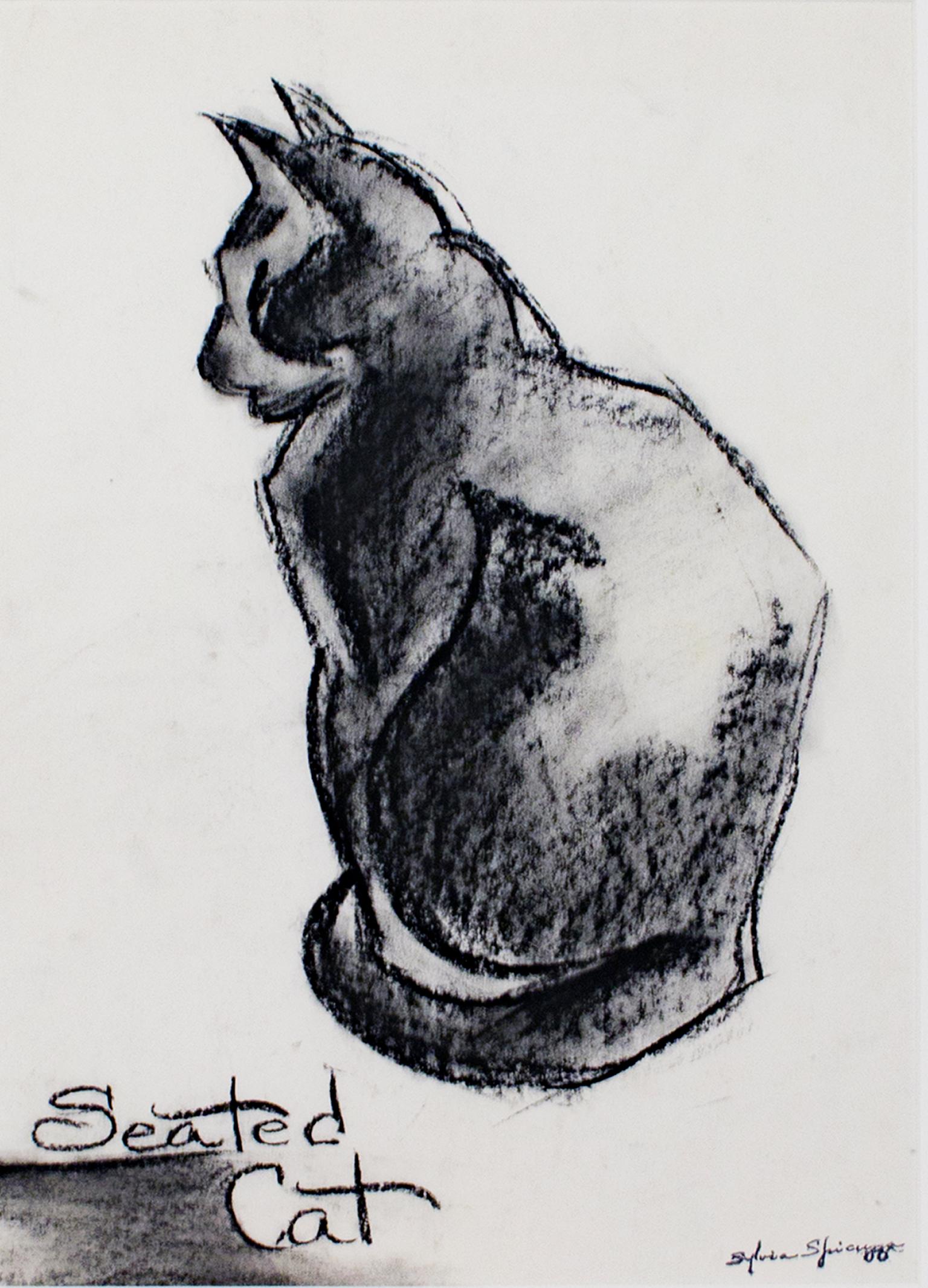 1536x2132 Sylvia Spicuzza - Cat Charcoal Drawing