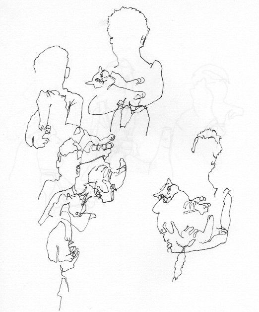 Cat Contour Drawing at PaintingValley.com | Explore collection of Cat ...